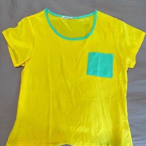 Yellow Silk Shirt, House of Perna